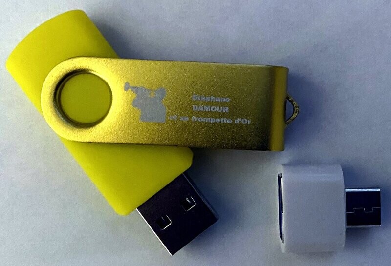 Clé USB 23 titres Stéphane DAMOUR et sa trompette d'Or