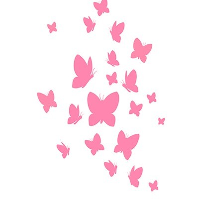 kit stickers envolée de papillons