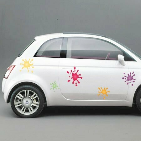kit de 5 stickers tâches de peinture