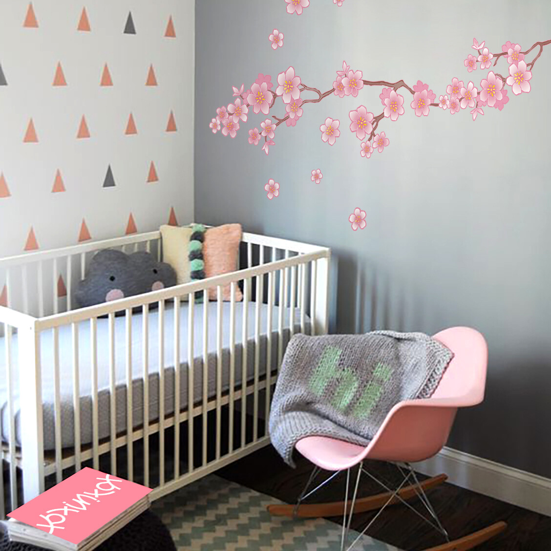 kit stickers branche de cerisier fleurie &quot;cherry blossom&quot;