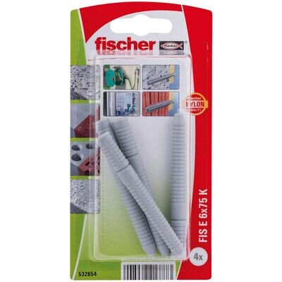 FIS E 6x75 K Χιτώνιο με εσωτερικό σπείρωμα σε blister (4x)