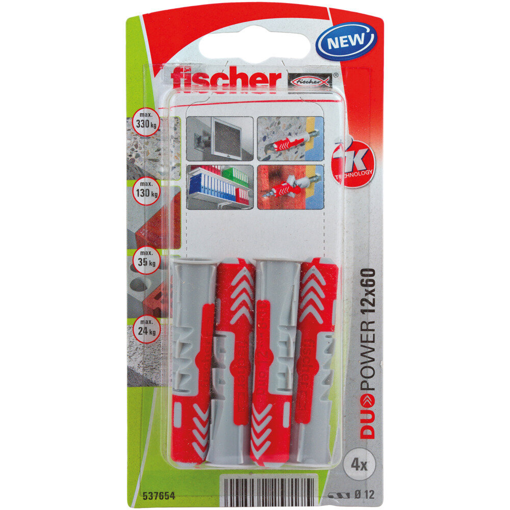 DuoPower 12x60 Νάιλον βύσμα blister (4x)