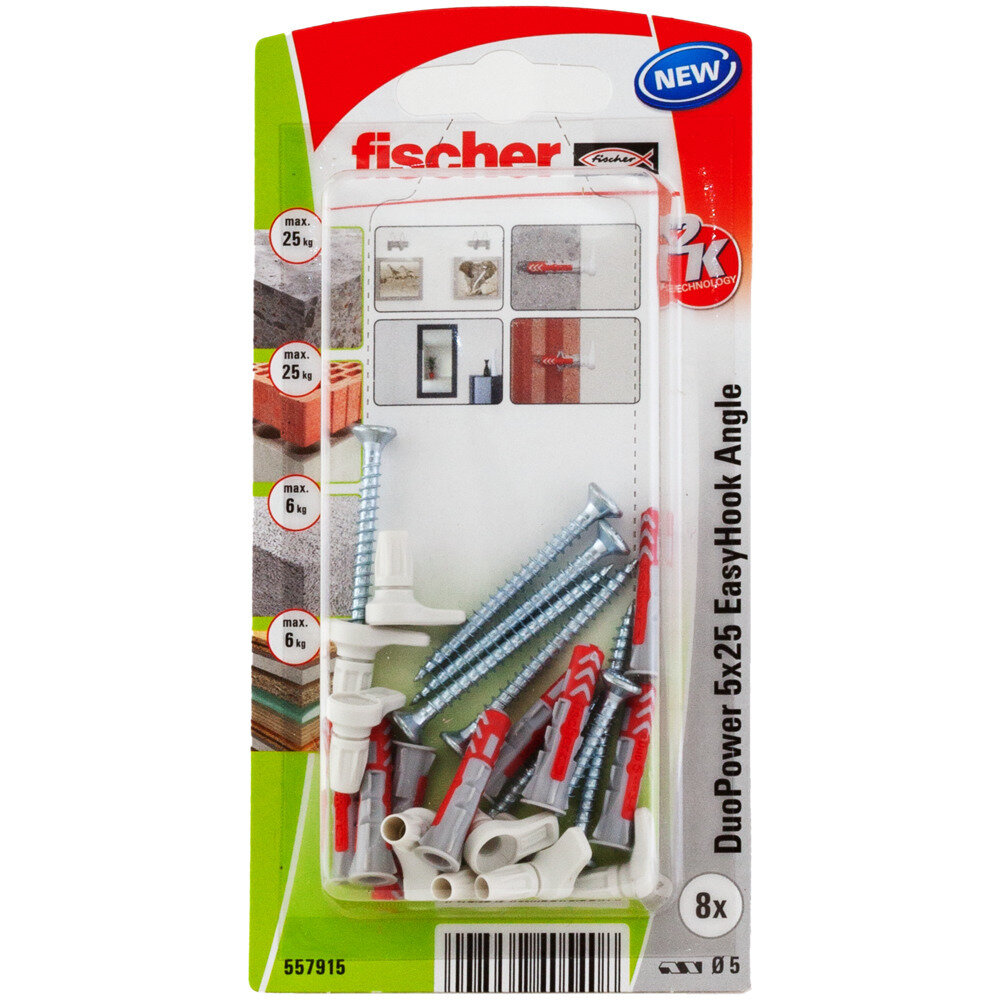 DuoPower 5x25 EasyHook γωνία blister (8x)