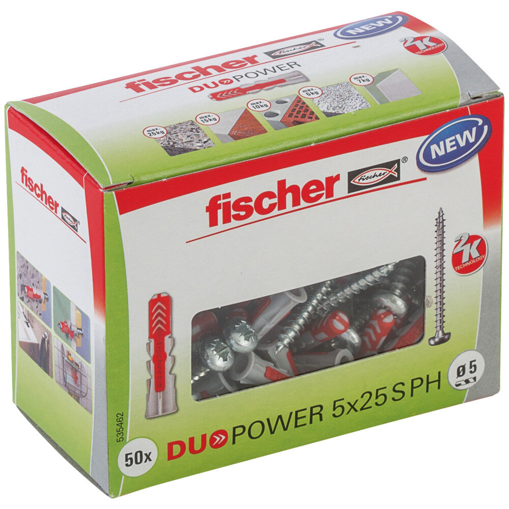 DuoPower 5x25 S PH DIY Νάιλον βύσμα βίδα