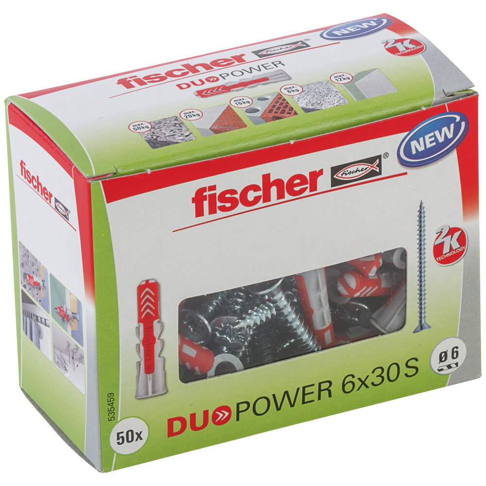 DuoPower 6x30 S DIY Νάιλον βύσμα βίδα