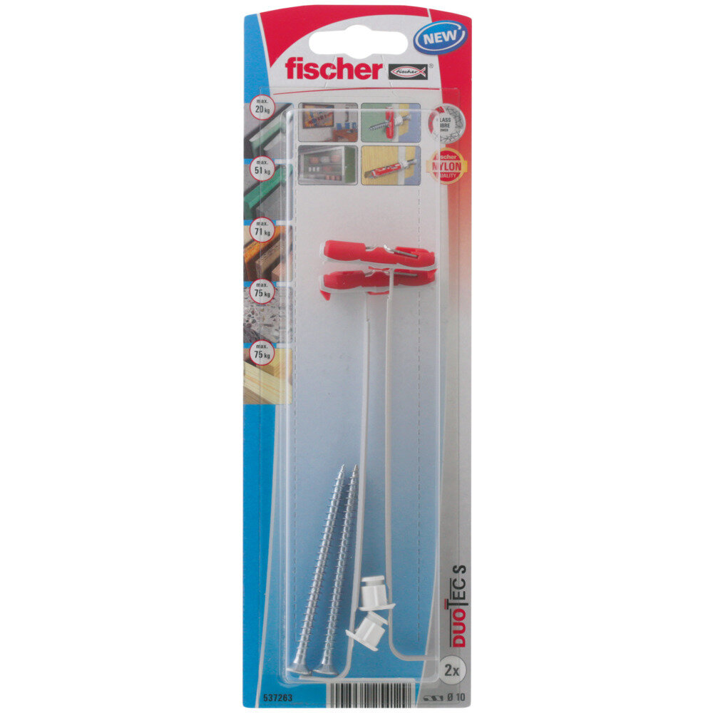 DuoTec 10 S Βύσμα βίδα για λεπτότοιχα υλικά blister (2x)