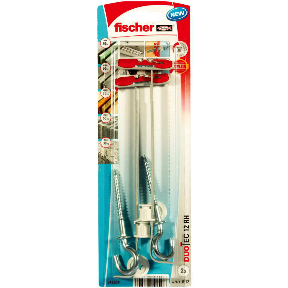 DuoTec 12 RH Βύσμα για λεπτότοιχα υλικά γάντζος blister (2x)