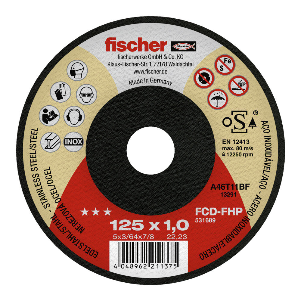 FCD-FHP 230x1,9x22,23 Δίσκος κοπής inox  ***