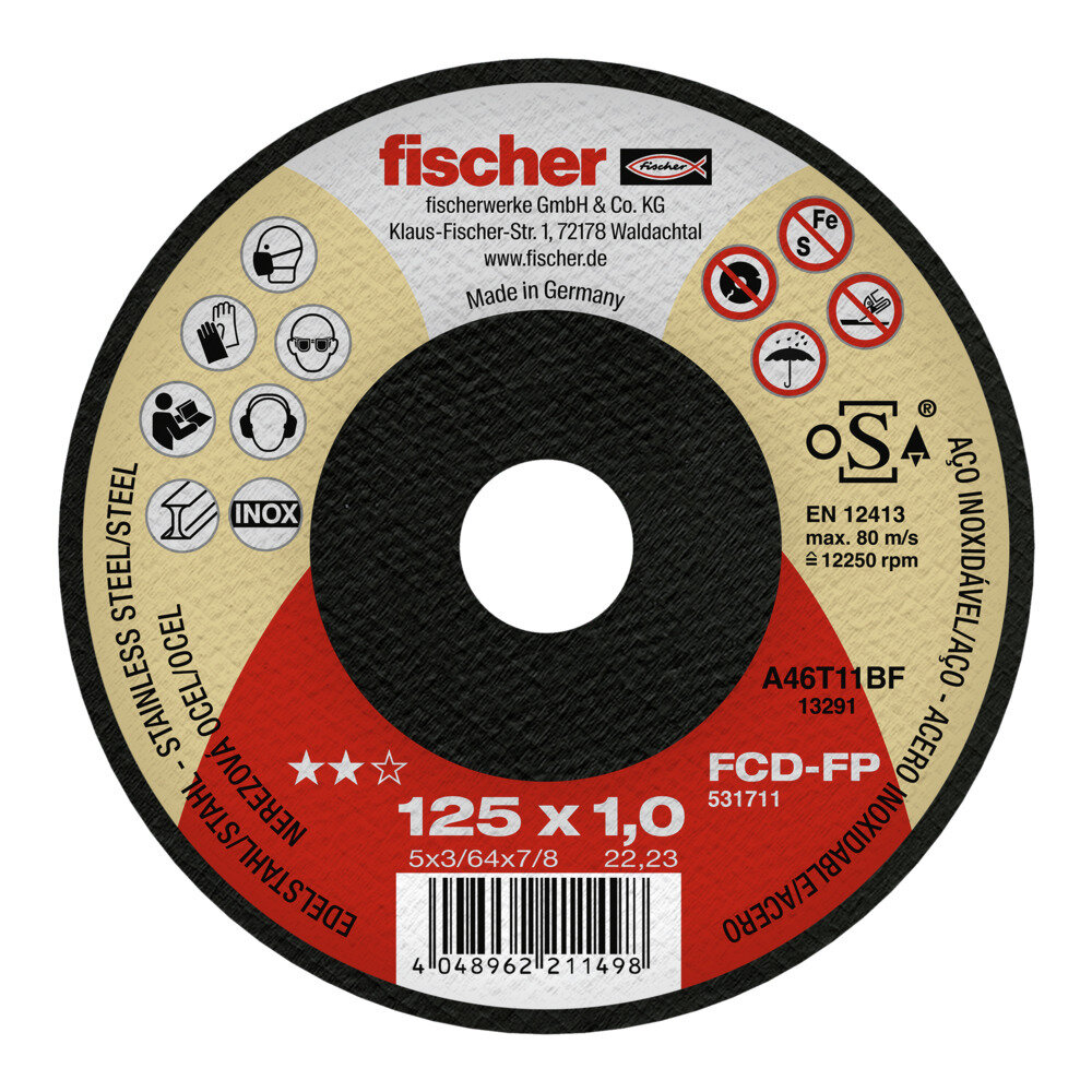 FCD-FP 115x1,5x22,23 Δίσκος κοπής inox