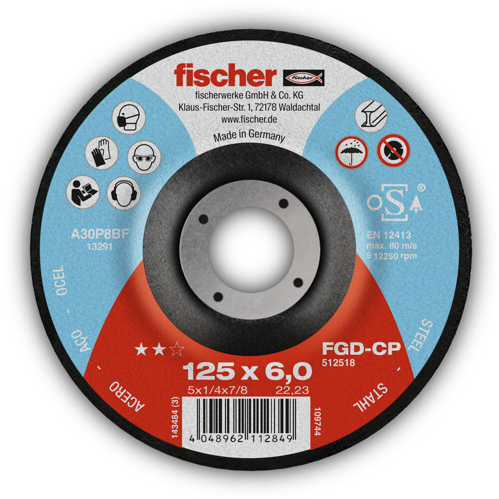 FGD-CP 180x6x22,23 Δίσκος λείανσης σιδήρου