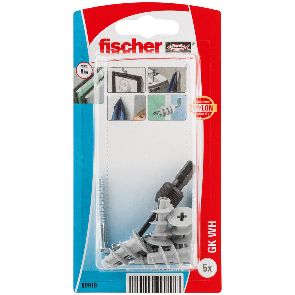 GK WH Νάιλον Βύσμα γυψοσανίδας γωνία σε blister (5x)