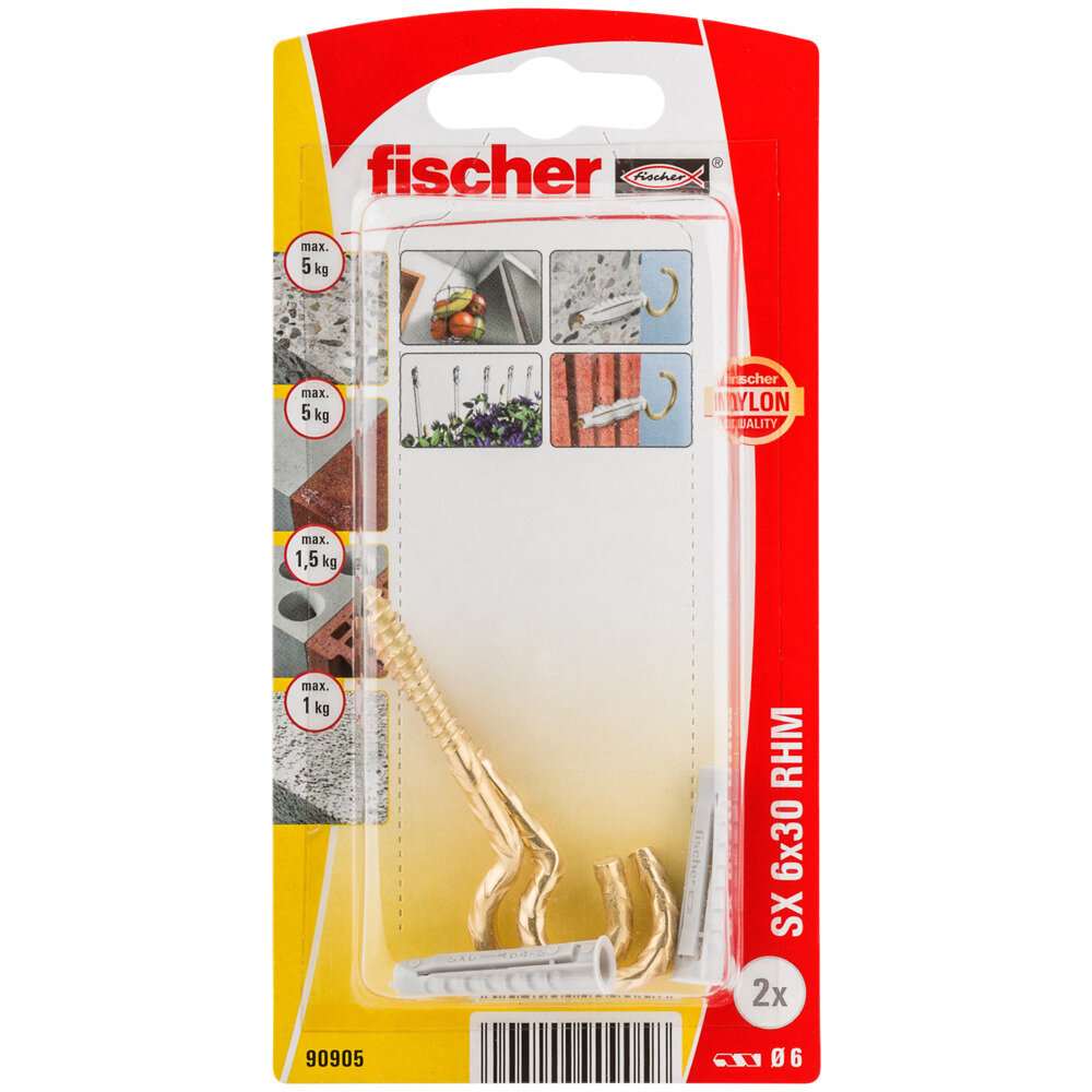 RHM 63 SX 6x30 Βύσμα μπρονζέ γάντζος blister (2x)