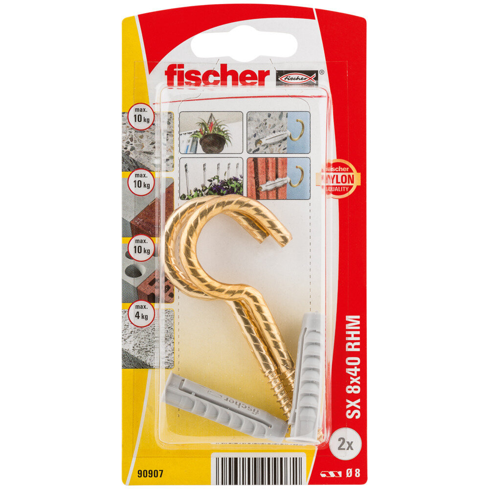 RHM 82 SX 8x40 Βύσμα μπρονζέ γάντζος blister (2x)