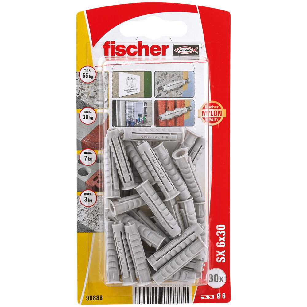 SX 6x30 Νάιλον βύσμα blister (30x)