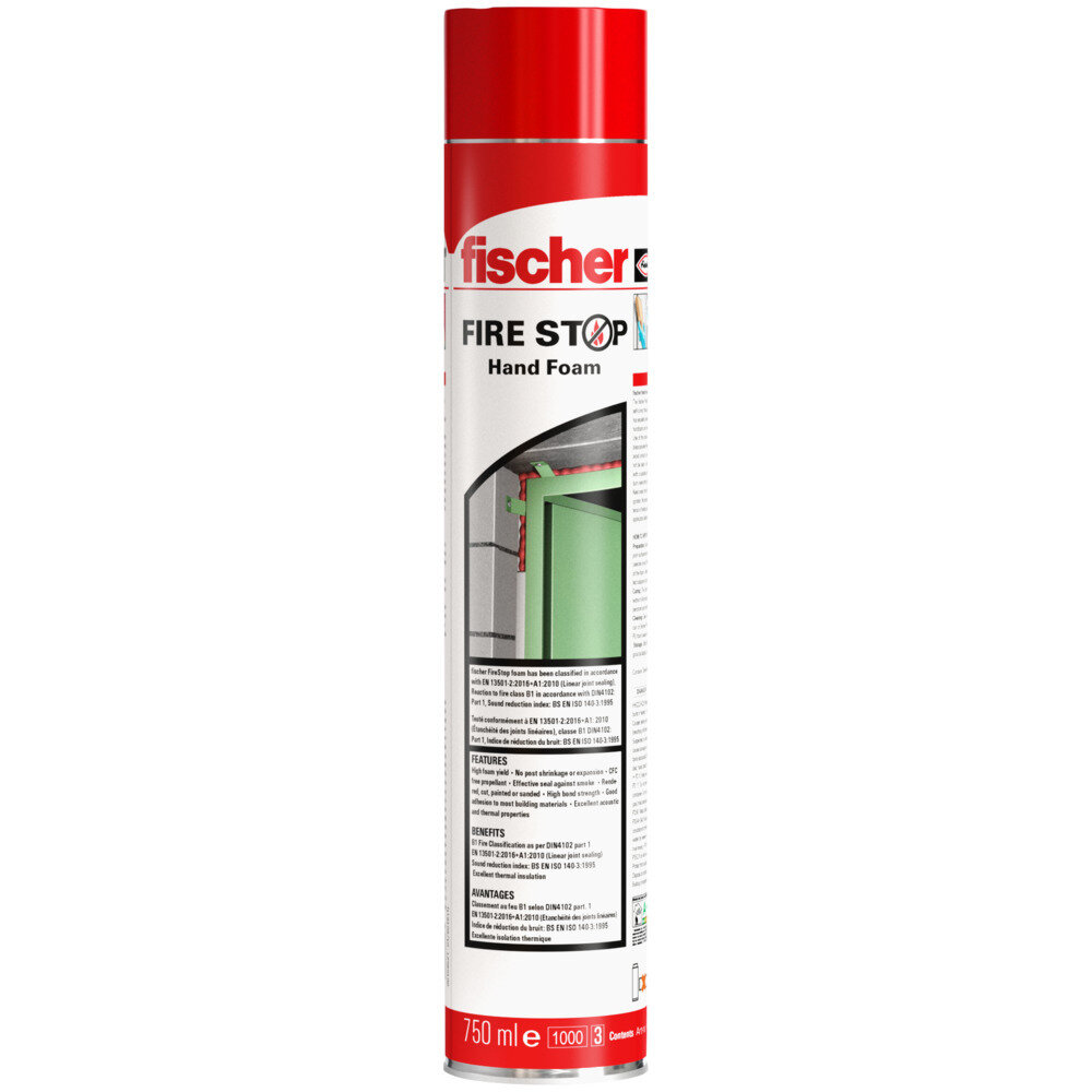 Πυράντοχος αφρός αρμών 750ml (35lt χειρός)