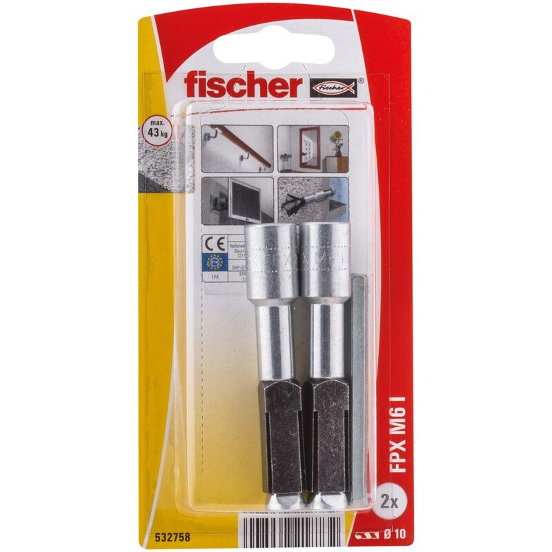 FPX M6 I Εκτονούμενο αγκύριο για πορομπετόν blister (2x)