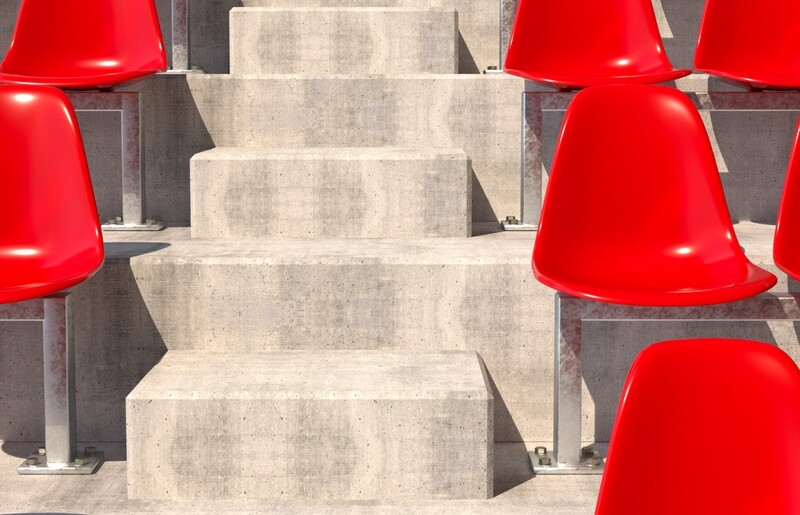 Στερέωση καθισμάτων κερκίδας γηπέδων