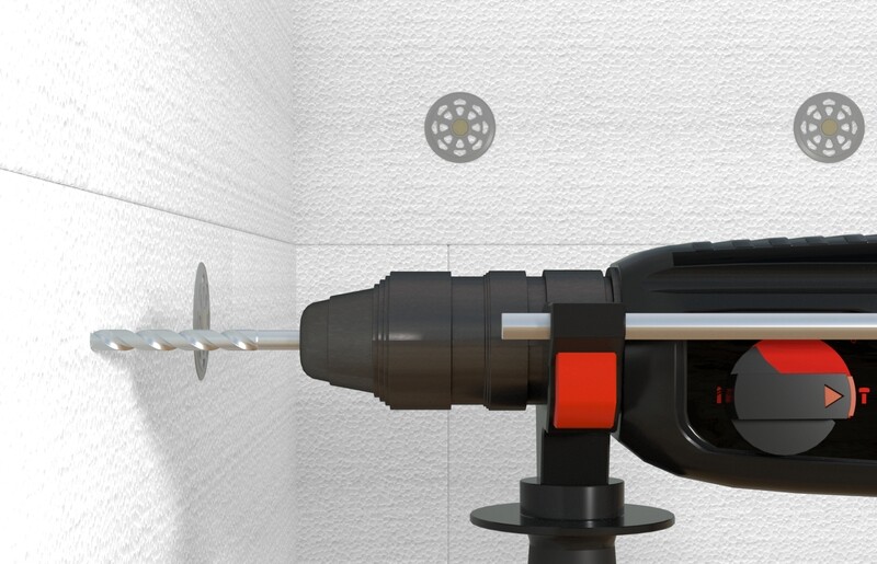 Διάνοιξη οπής για τοποθέτηση αγκυρίου μόνωσης