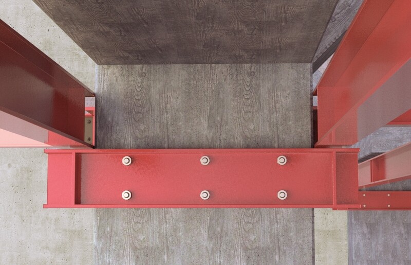 Στερέωση μεταλλικής δοκού