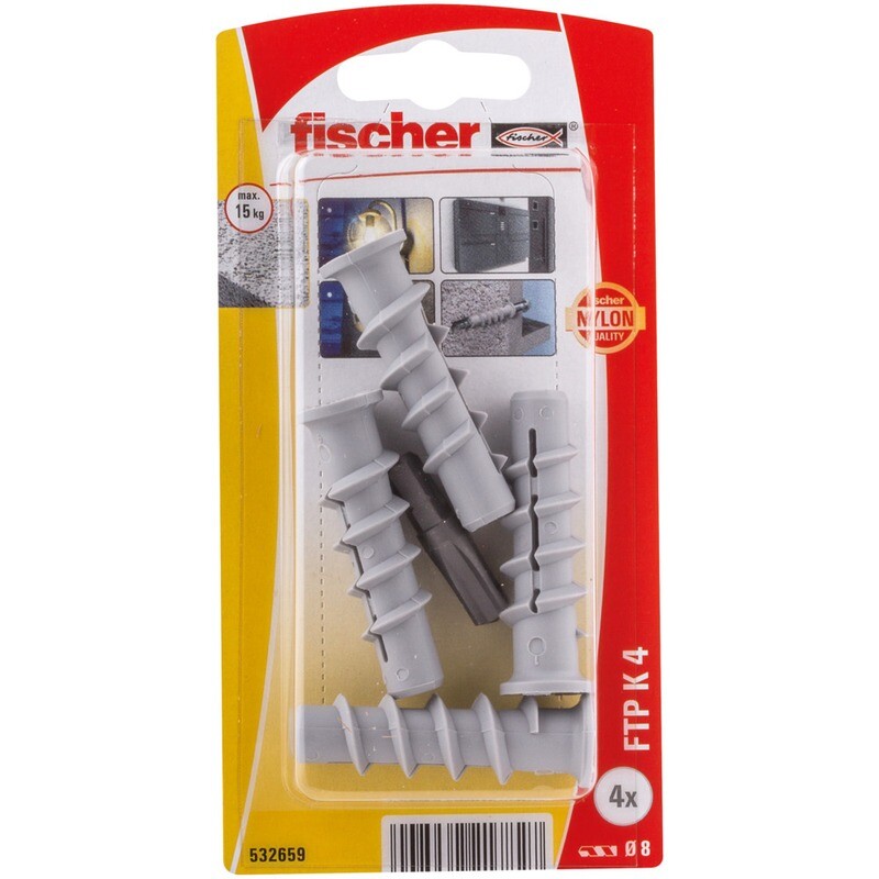 FTP 4 Νάιλον αγκύριο για πορομπετόν blister (4x)