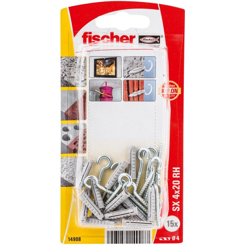 SX 4x20 RH Νάιλον βύσμα γάντζος blister (15x)