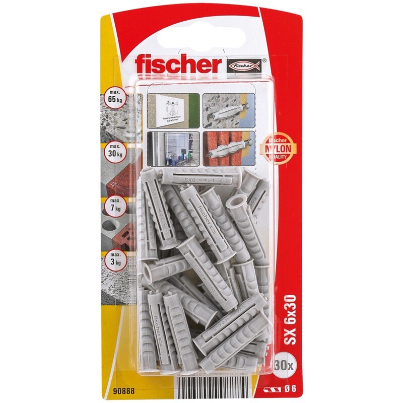 SX 6x30 Νάιλον βύσμα blister (30x)