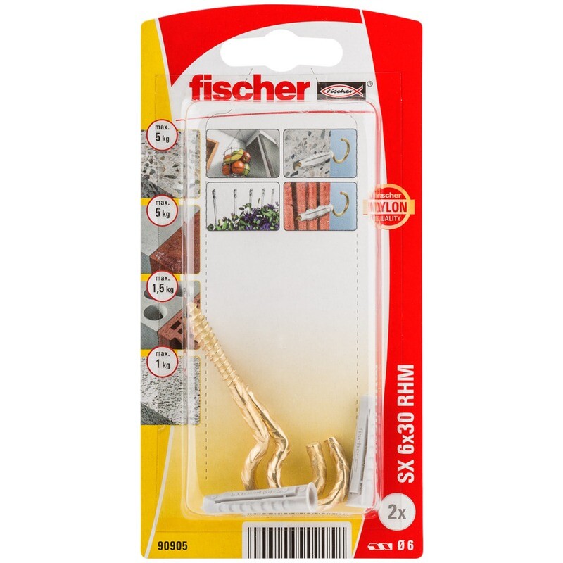 RHM 63 SX 6x30 Βύσμα μπρονζέ γάντζος blister (2x)