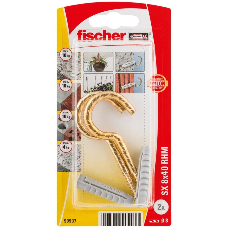 RHM 82 SX 8x40 Βύσμα μπρονζέ γάντζος blister (2x)