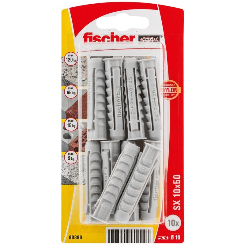 SX 10x50 Νάιλον βύσμα blister (10x)
