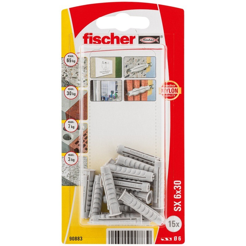 SX 6x30 KP Νάιλον βύσμα blister (15x)