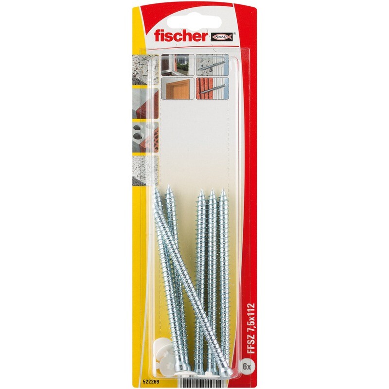FFSZ 7,5x112 Τσιμεντόβιδα κουφωμάτων σε blister (6x)