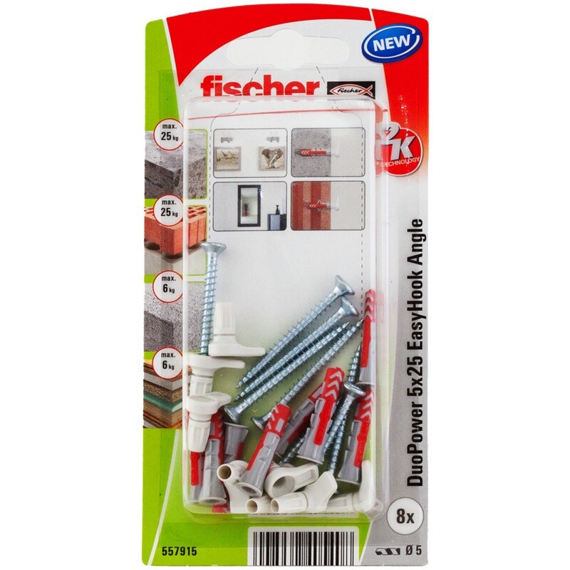 DuoPower 5x25 EasyHook γωνία blister (8x)