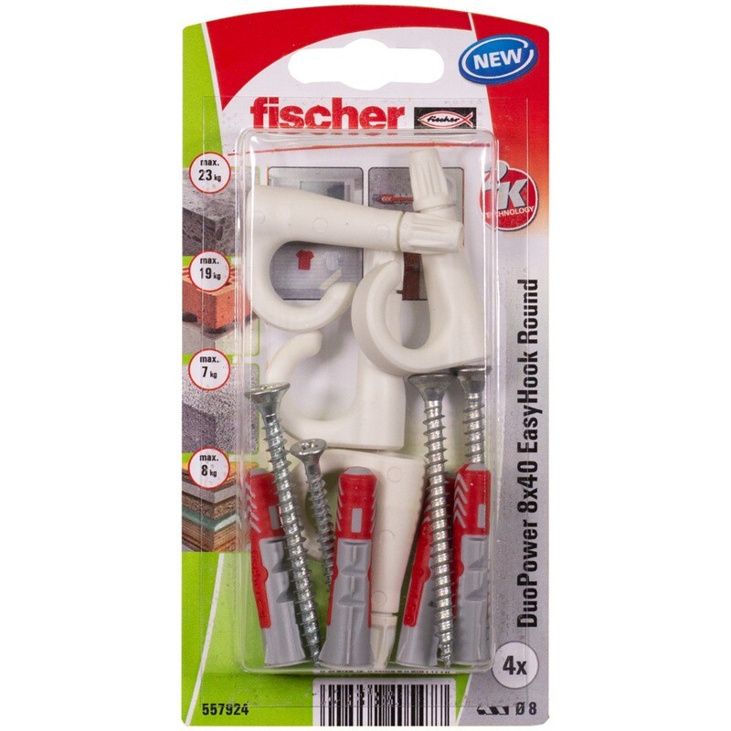 DuoPower 8x40 EasyHook γάντζος blister (4x)
