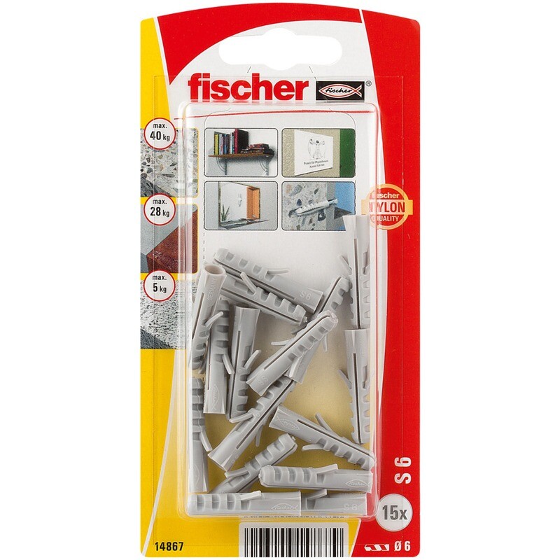 S 6 Νάιλον βύσμα blister (15x)