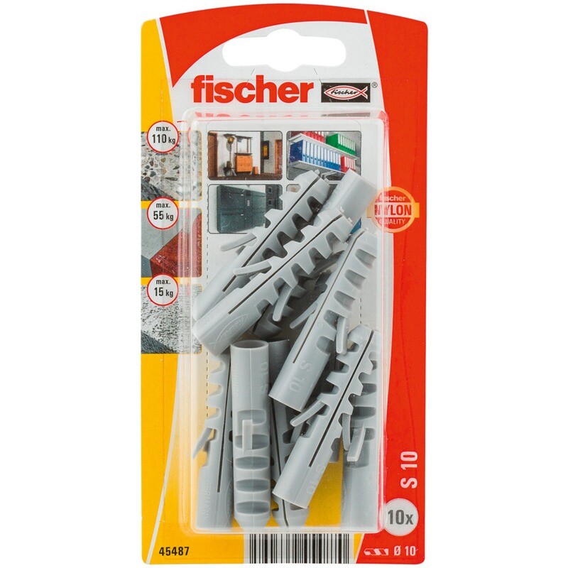 S 10 Νάιλον βύσμα blister (10x)