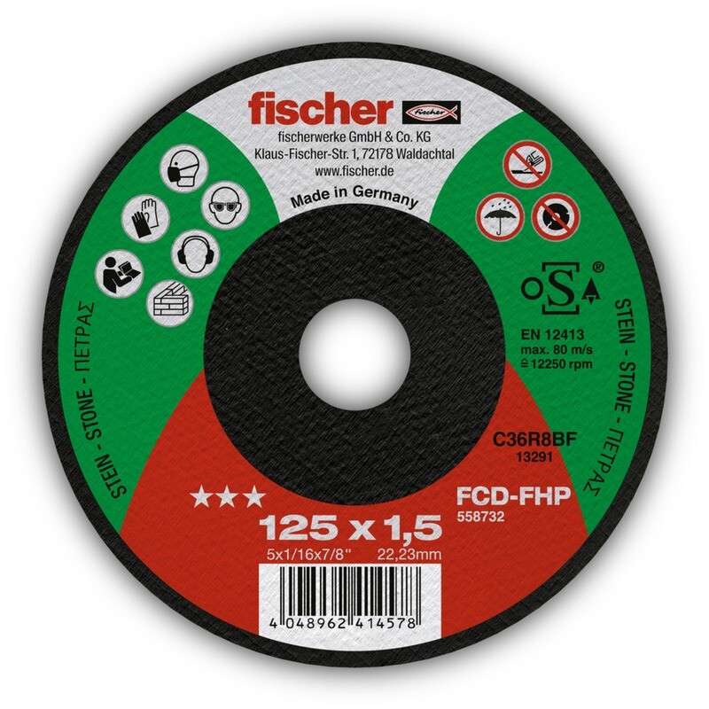 FCD-FHP 125x1,5x22,23 Δίσκος κοπής πέτρας ***