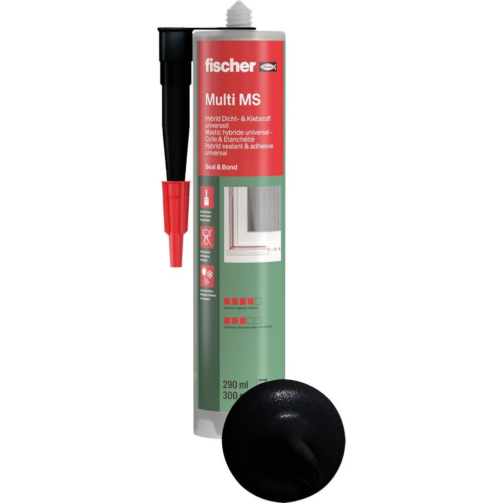 KD Μαύρο RAL 9005 Συγκολλητικό-σφραγιστικό 290ml (DE/EN)