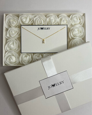Boîte cadeau roses blanche
