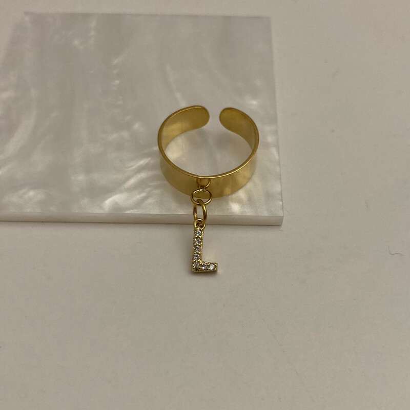Bague “charms Initial”
