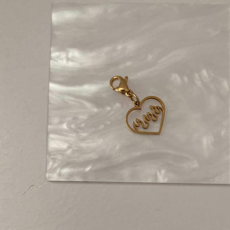 Charms “heart on fire”