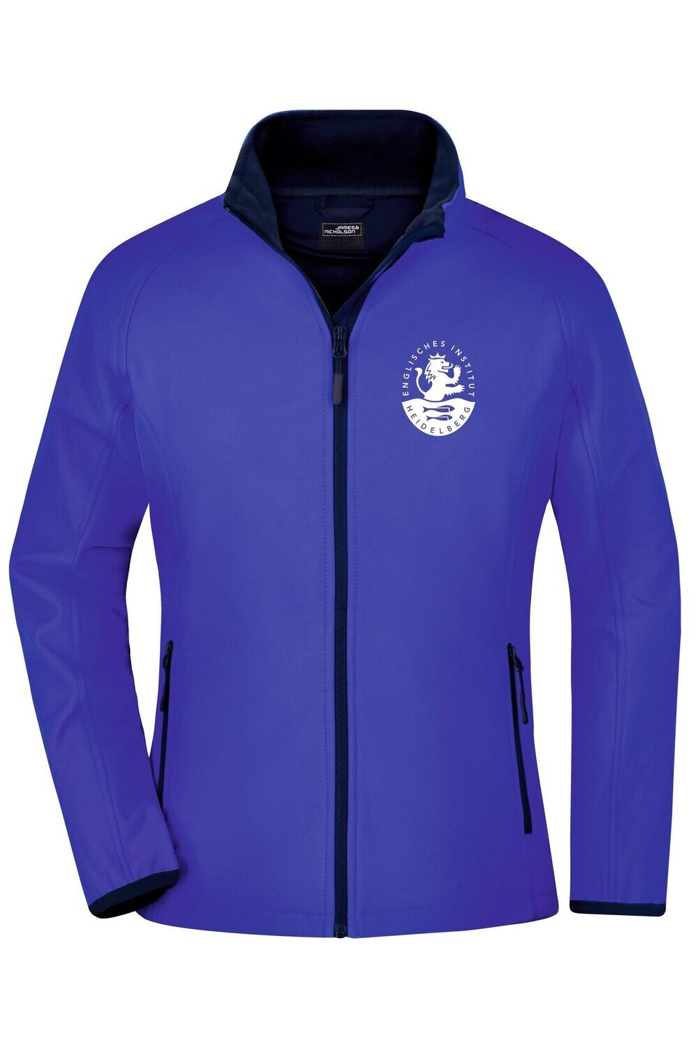 Ladies Softshell Jacket - Englisches Institut Heidelberg, Farbe: nautic-blue/navy