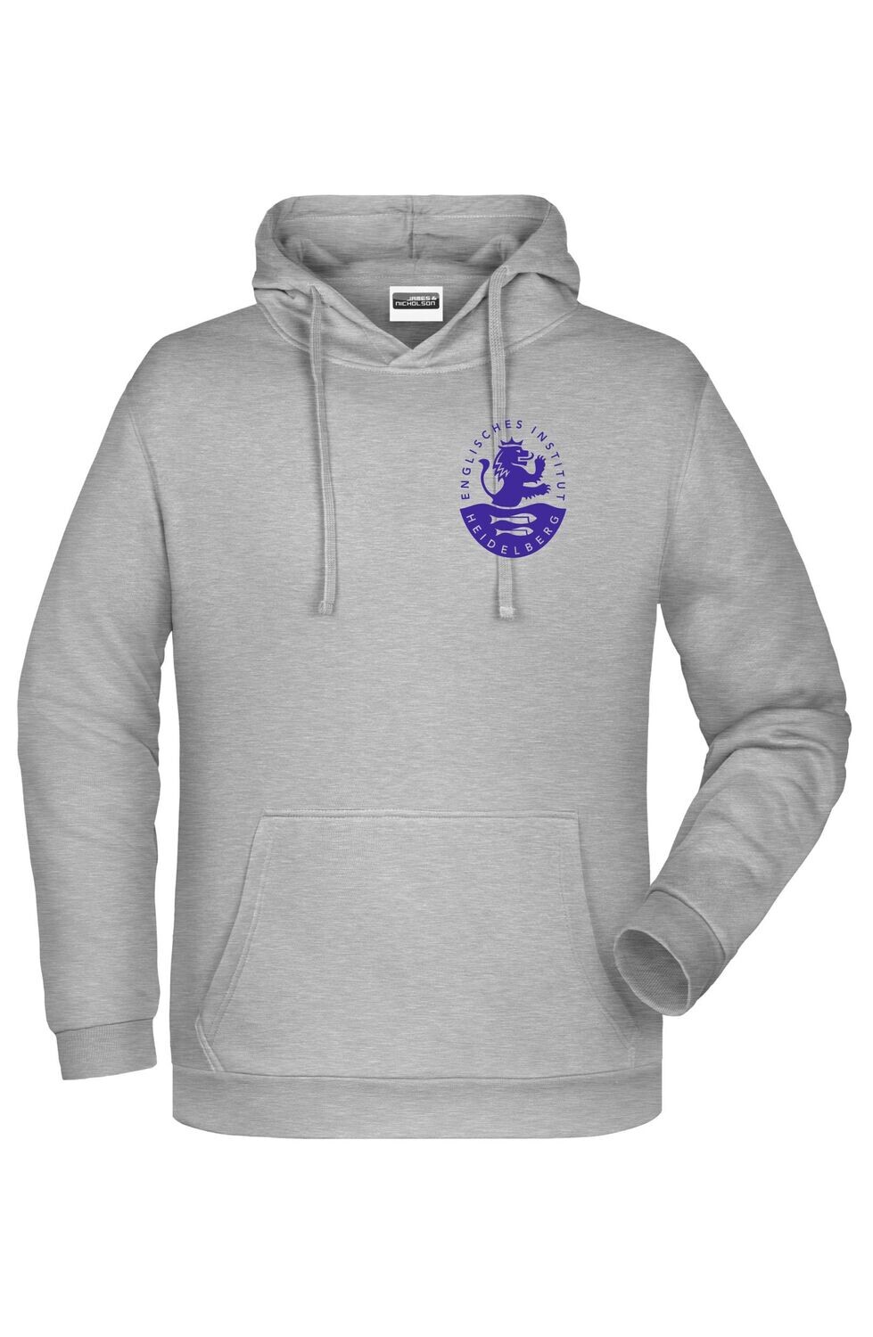 Kinder Hoddie - Englisches Institut Heidelberg, Farbe: grey-heather