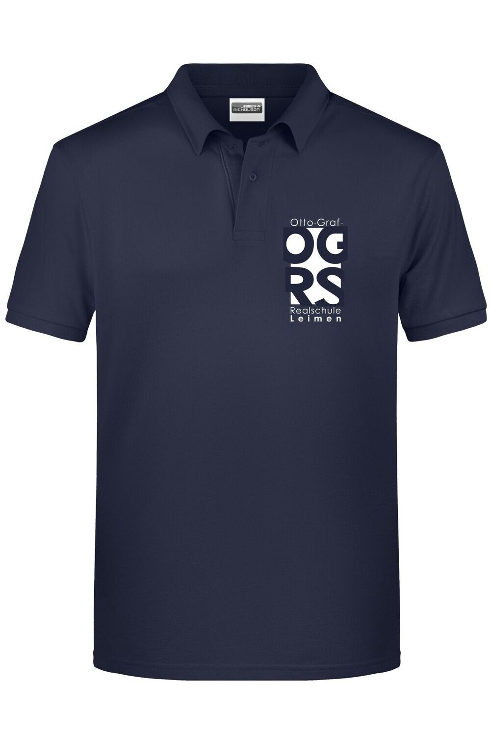 Otto-Graf Realschule Herren Polo, Farbe: navy