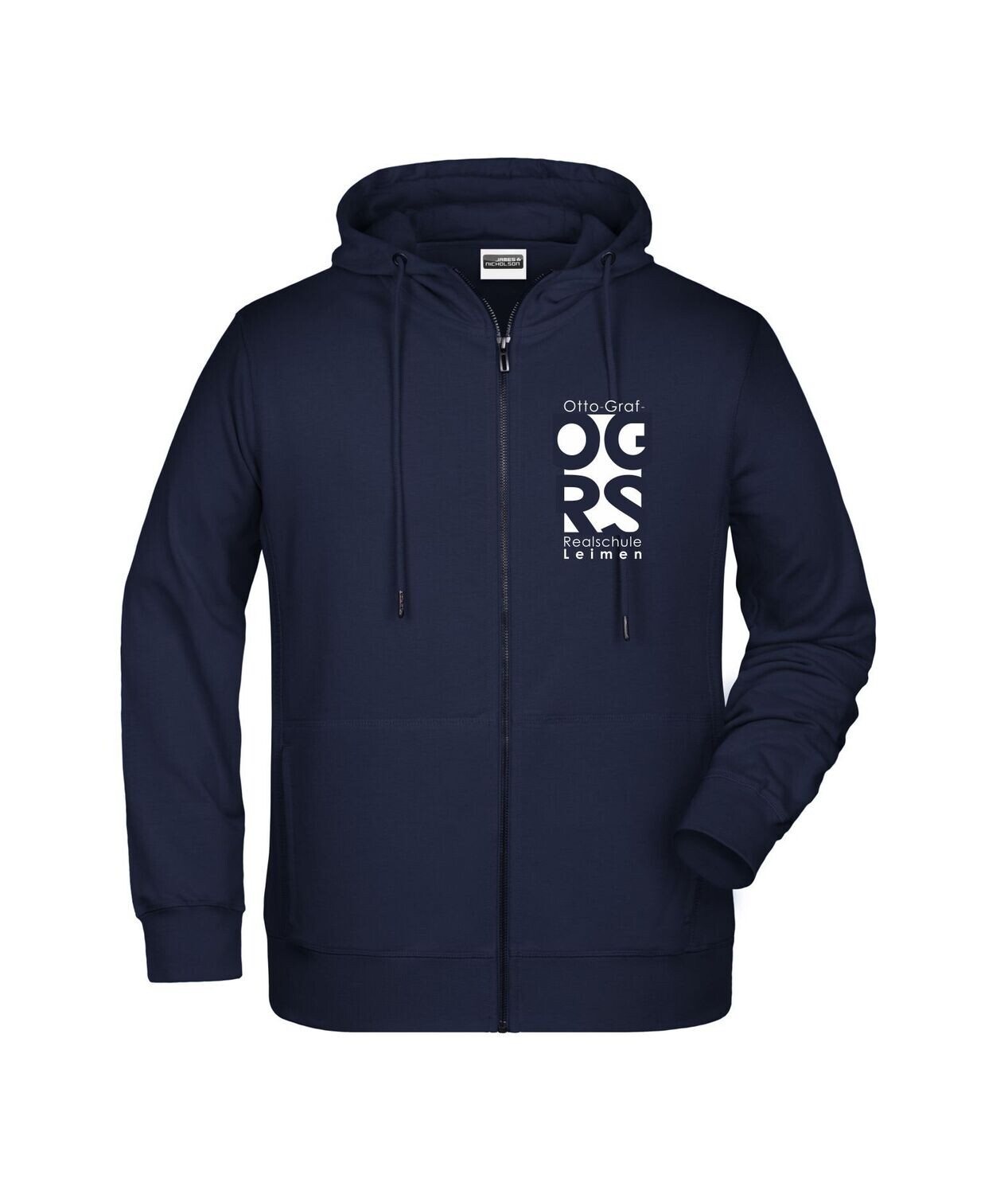 Otto-Graf Realschule Damen  Zip Hoody, Farbe: navy