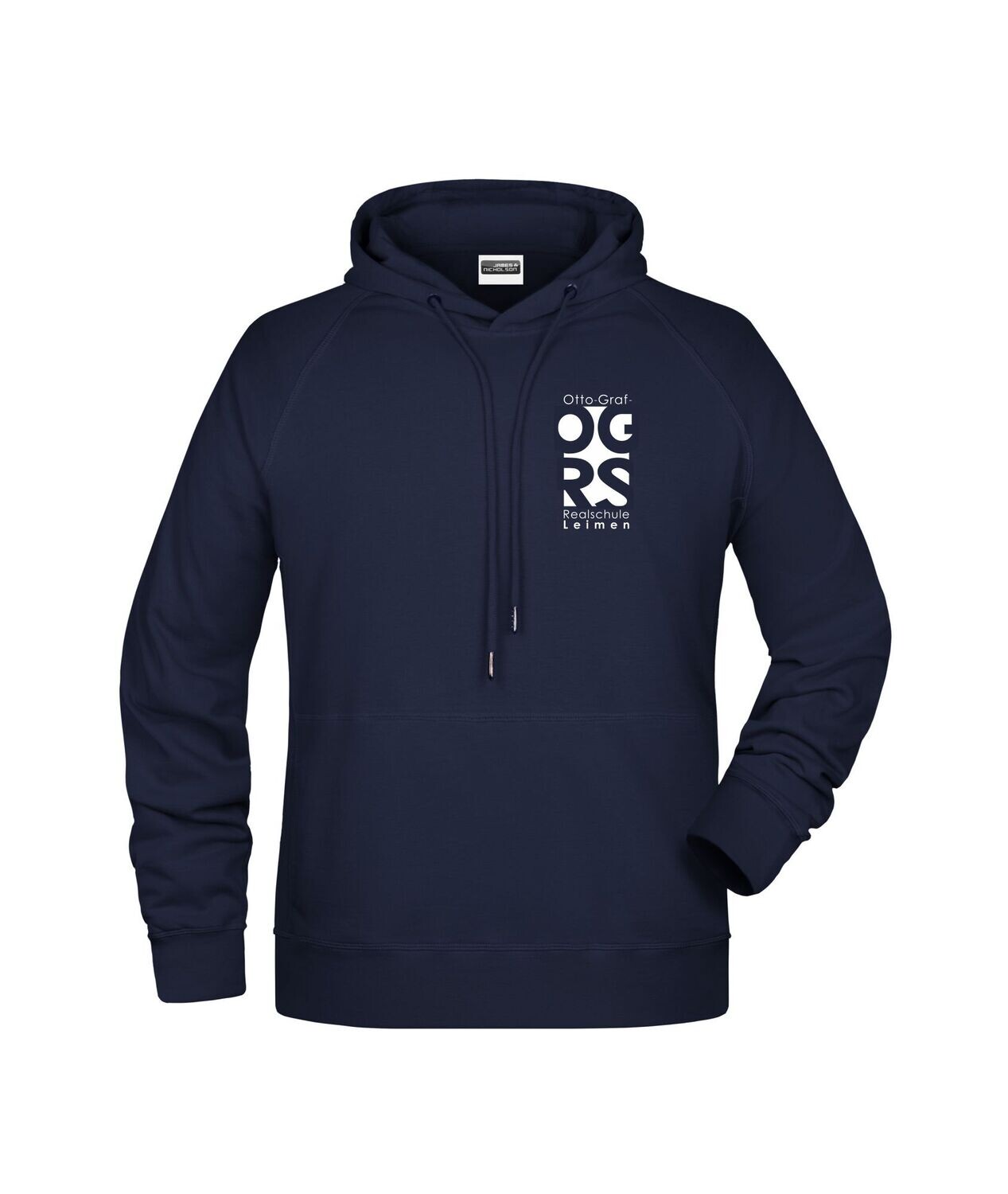 Otto-Graf Realschule Herren Hoody, Farbe: navy