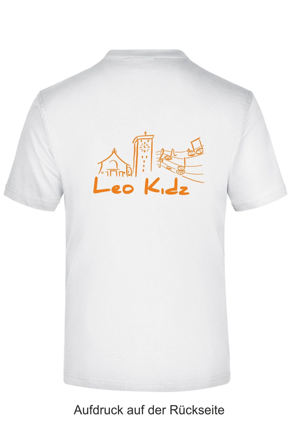 Kinder & Herren Shirt - Leo-Kidz, Druckfarbe: weiß