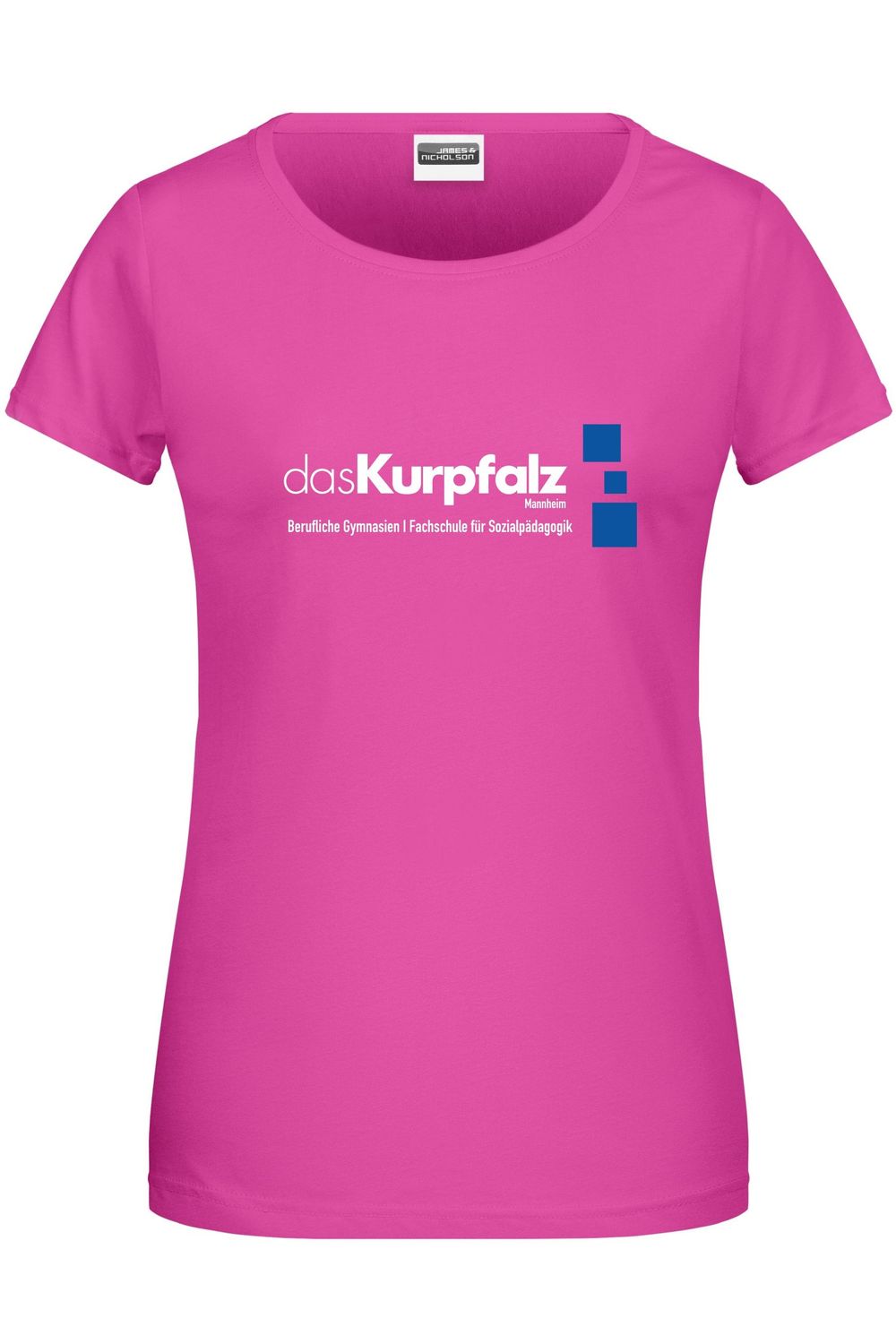 Damen Kurpfalz Gymnasium Mannheim Shirt, Farbe: Pink