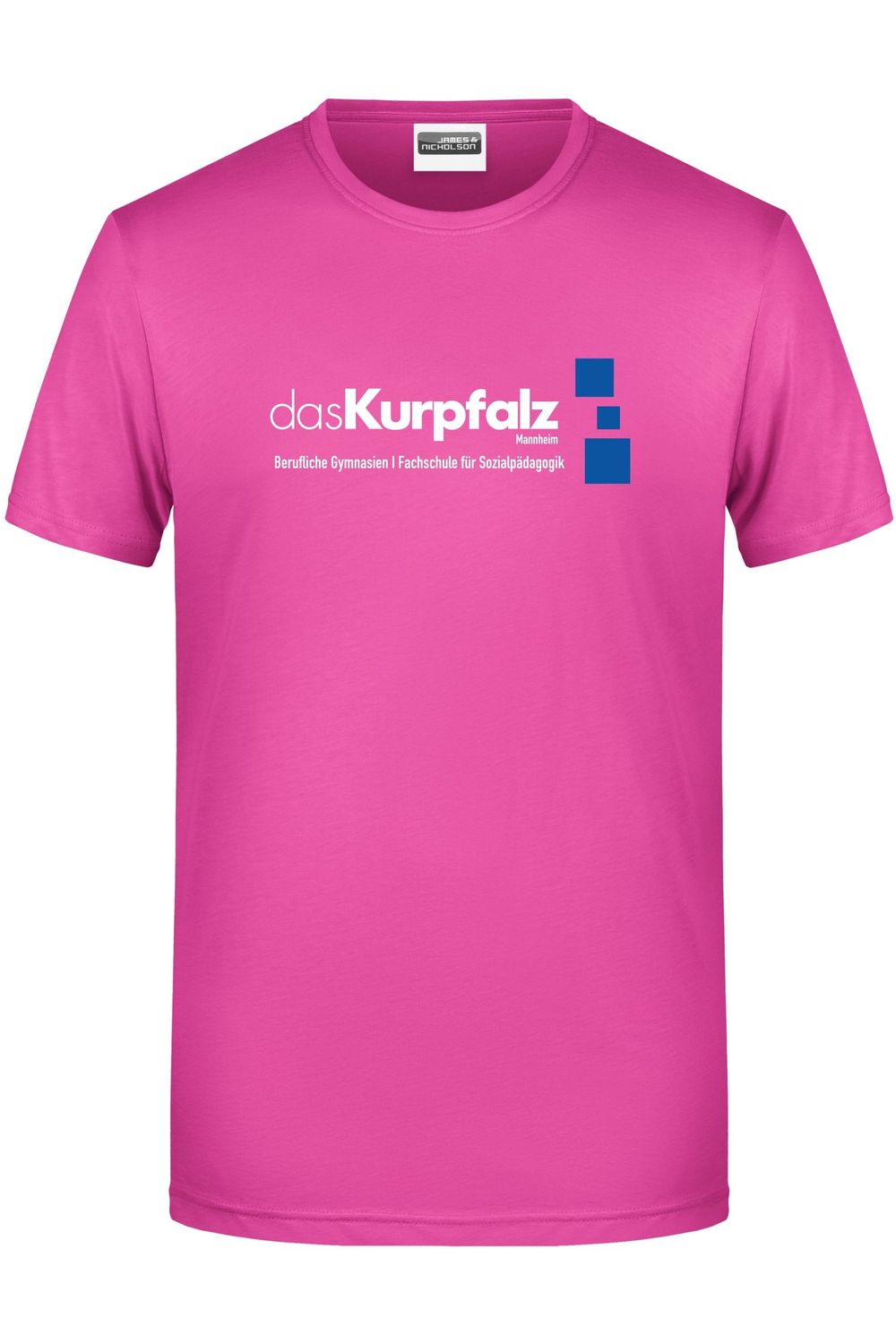 Herren Kurpfalz Gymnasium Mannheim Shirt, Farbe: pink