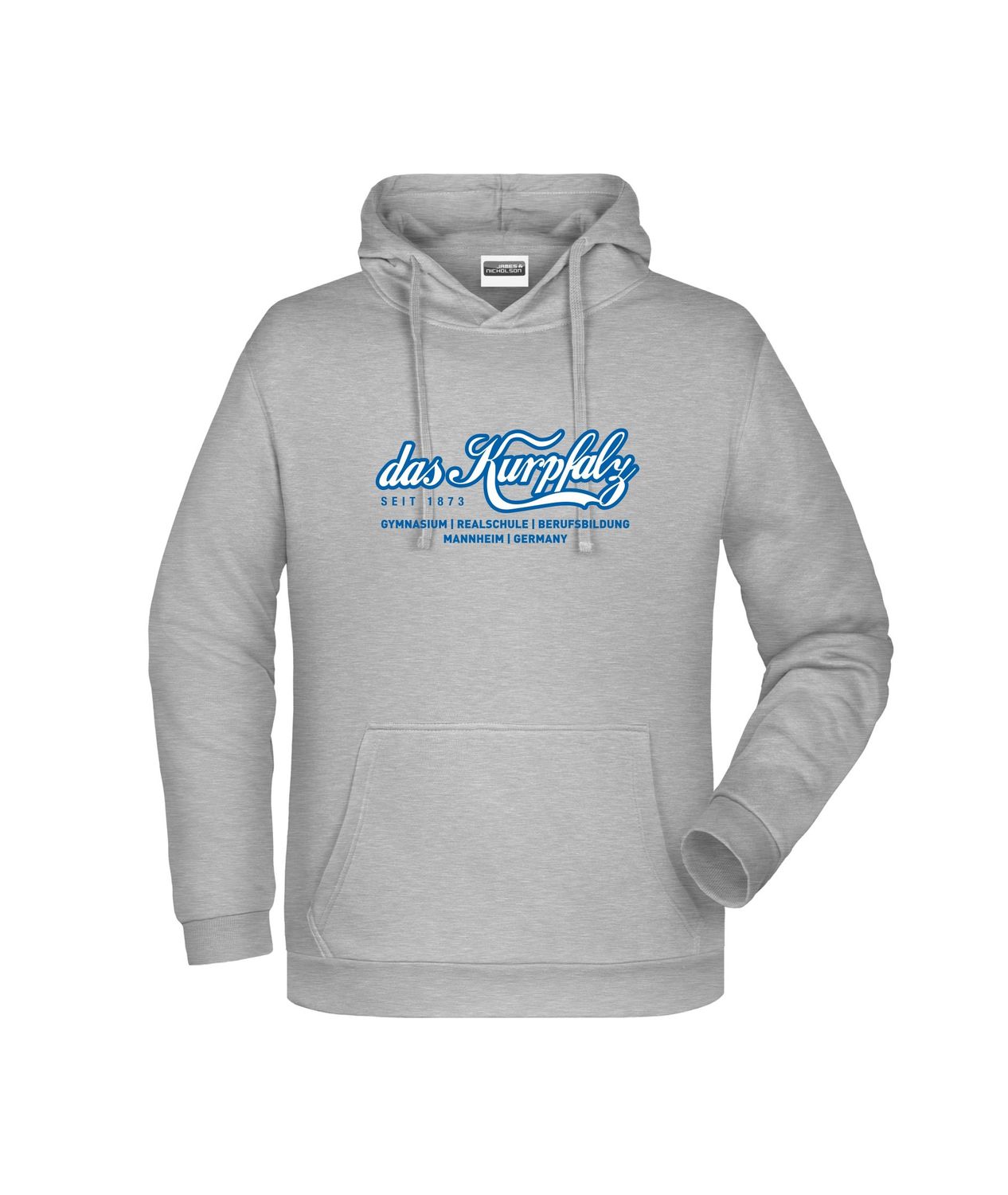 Damen Kurpfalz Gymnasium Hoody Damen Kurpfalz Gymnasium Hoody, Farbe: grey-heather