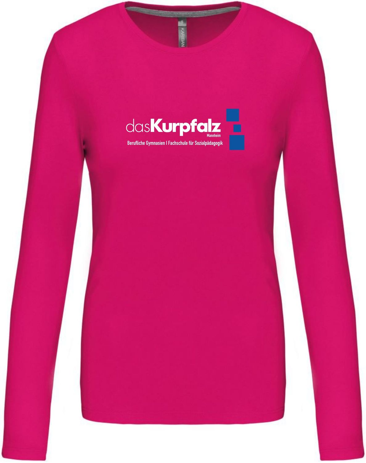 Damen Kurpfalz Gymnasium Mannheim langarm Shirt Damen Kurpfalz Gymnasium Mannheim langarm Shirt, Farbe: pink